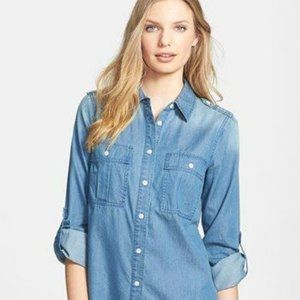 Michael Michael Kors Chambray Long Sleeve Shirt